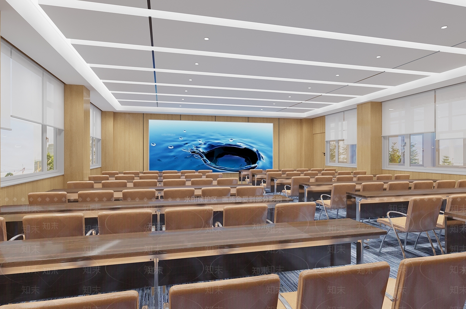 现代教室3D模型下载【ID:1193114920】