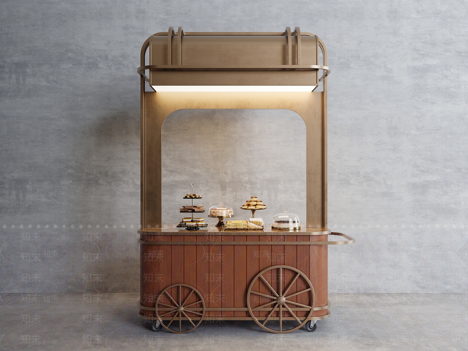 现代甜品面包店3D模型下载【ID:1193115946】