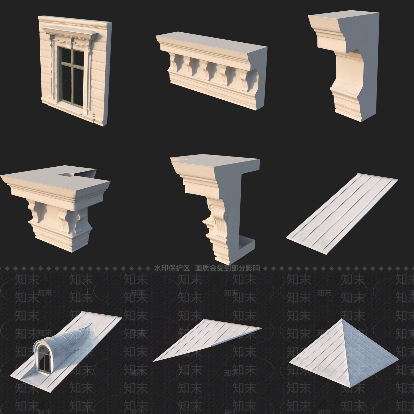 中式门窗展厅3D模型下载【ID:1193116812】