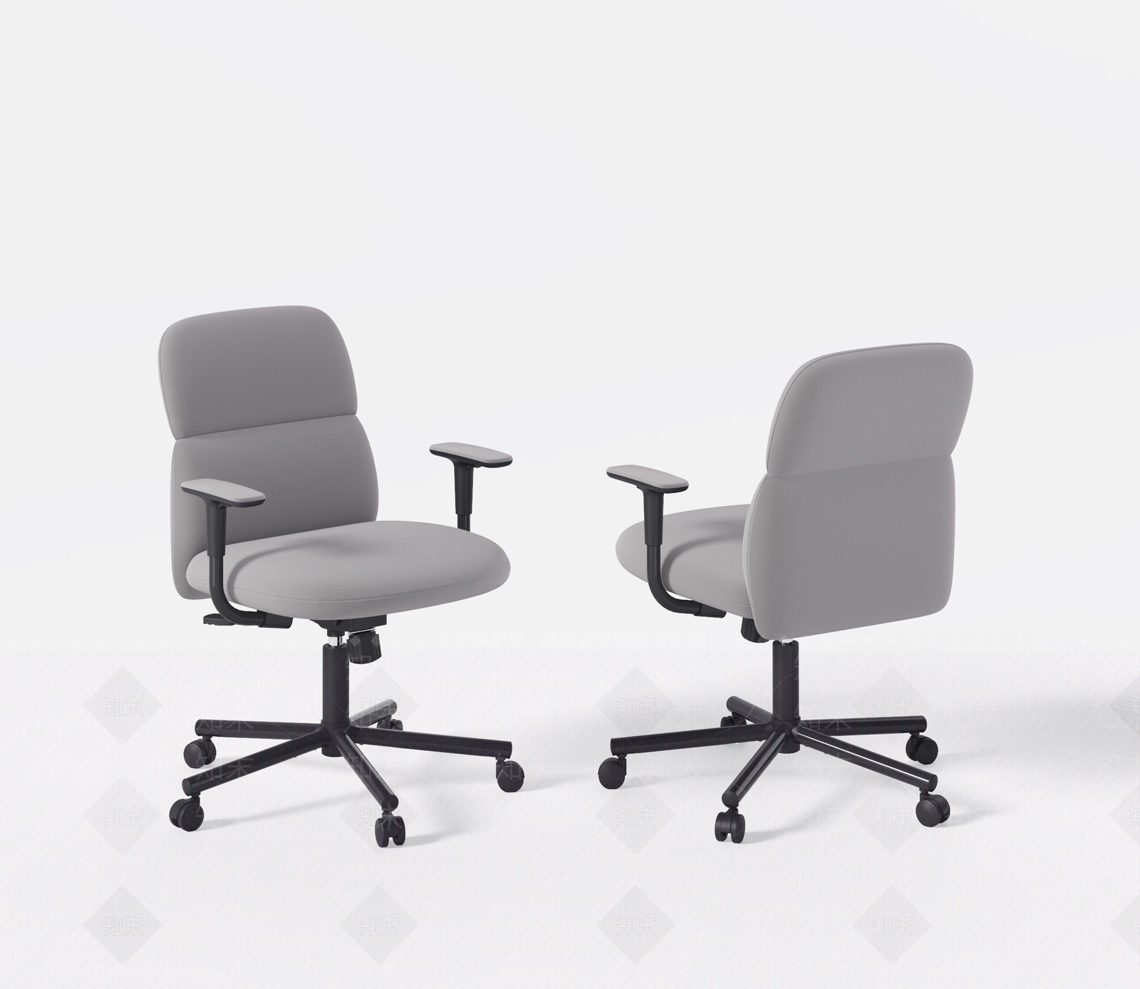 现代办公椅3D模型下载【ID:1193118134】