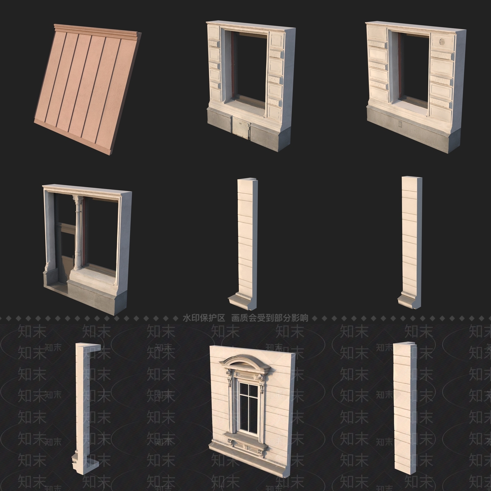 中式门窗展厅3D模型下载【ID:1193119098】