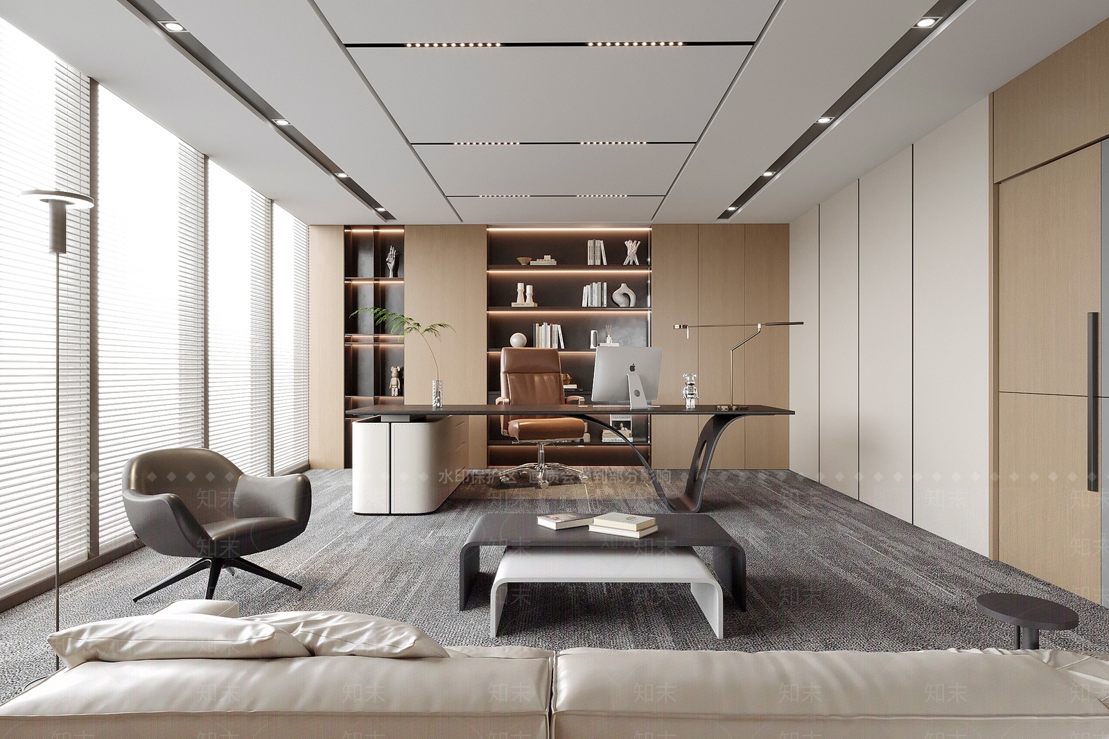 现代经理办公室SU模型下载【ID:1193121047】