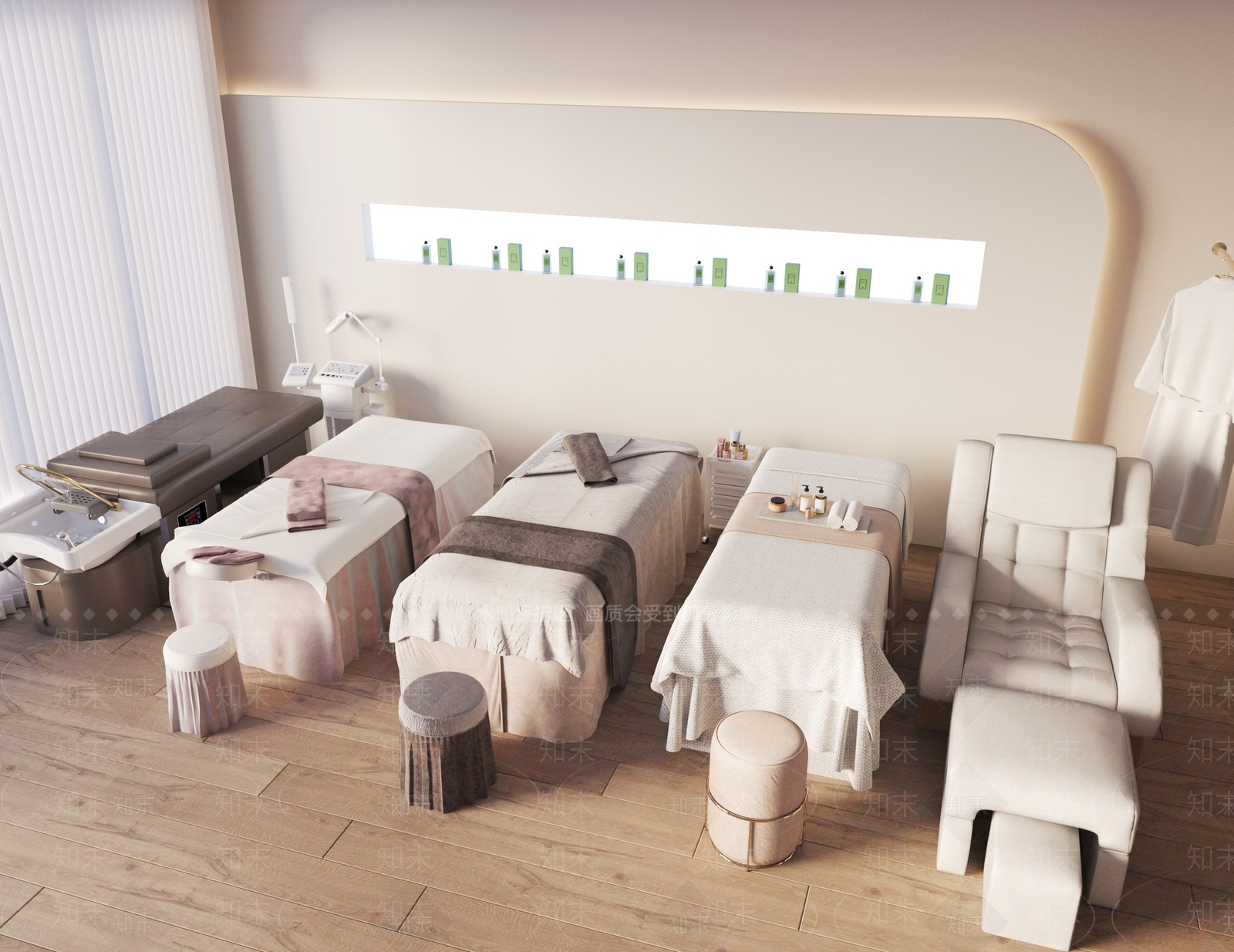 现代按摩床3D模型下载【ID:1193135881】