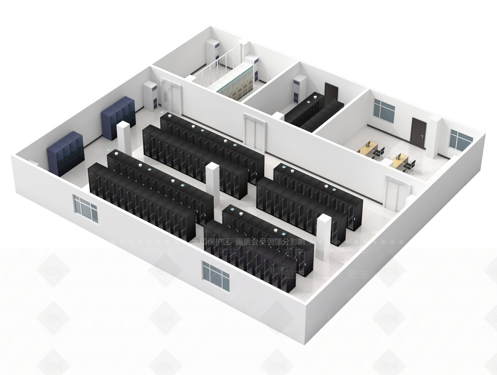 机房SU模型下载【ID:1193137685】