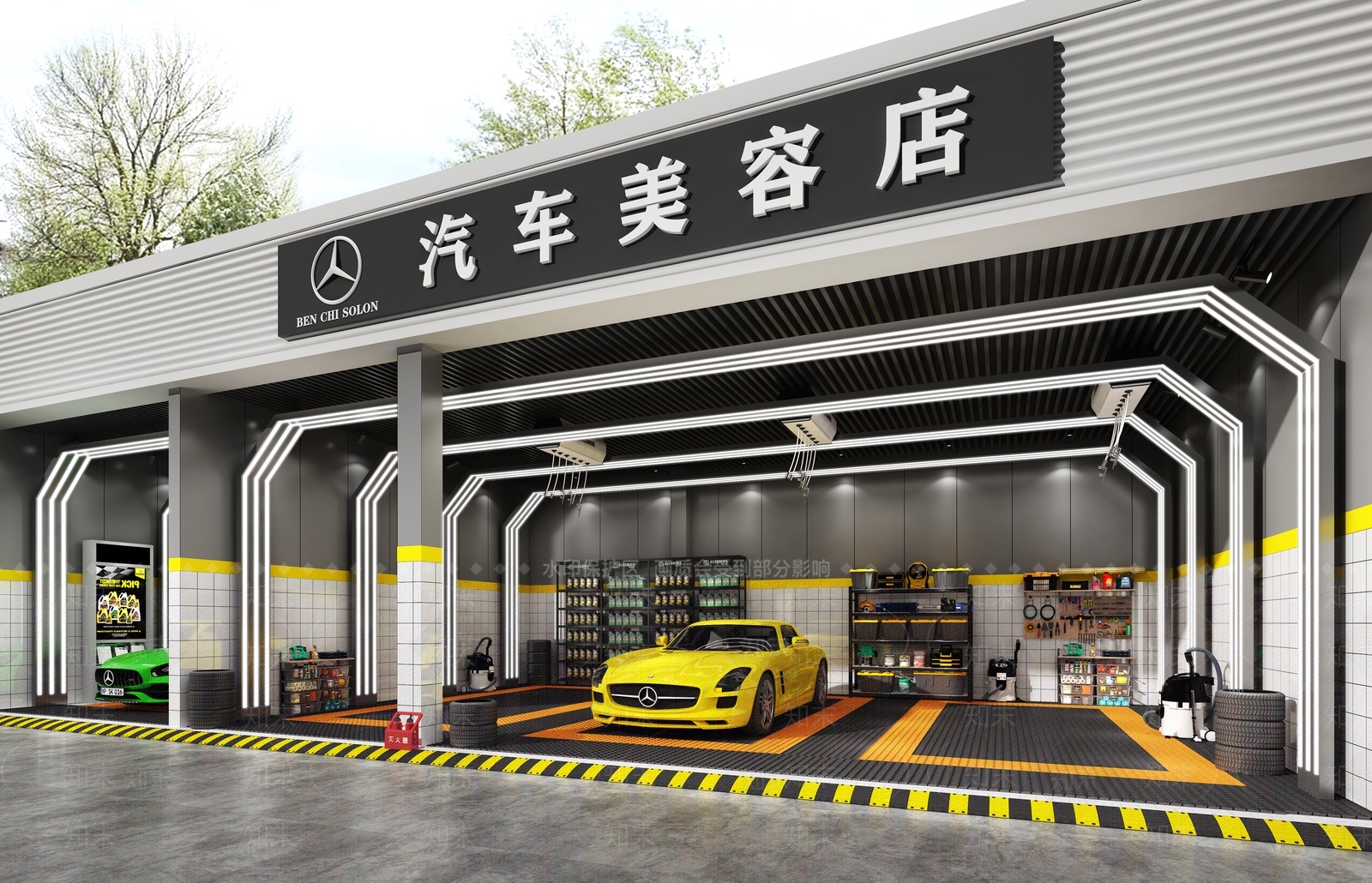 现代其他商业空间3D模型下载【ID:1193152635】