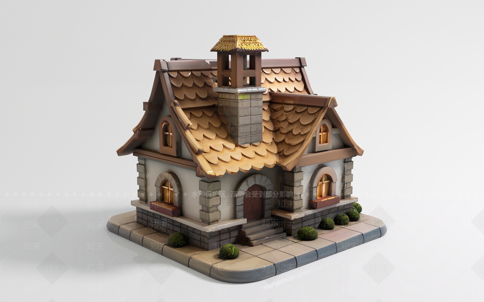 欧式艺术风格建筑3D模型下载【ID:1193151485】