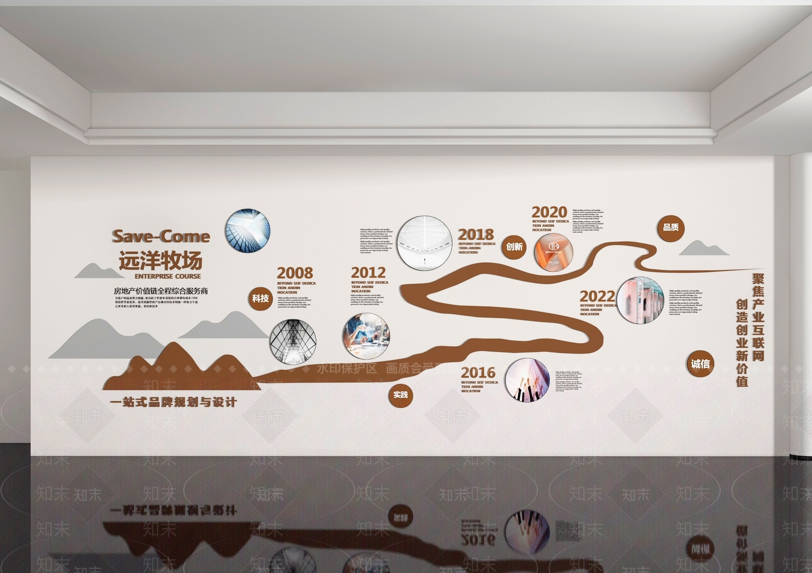 现代新中式文化墙SU模型下载【ID:1193152678】