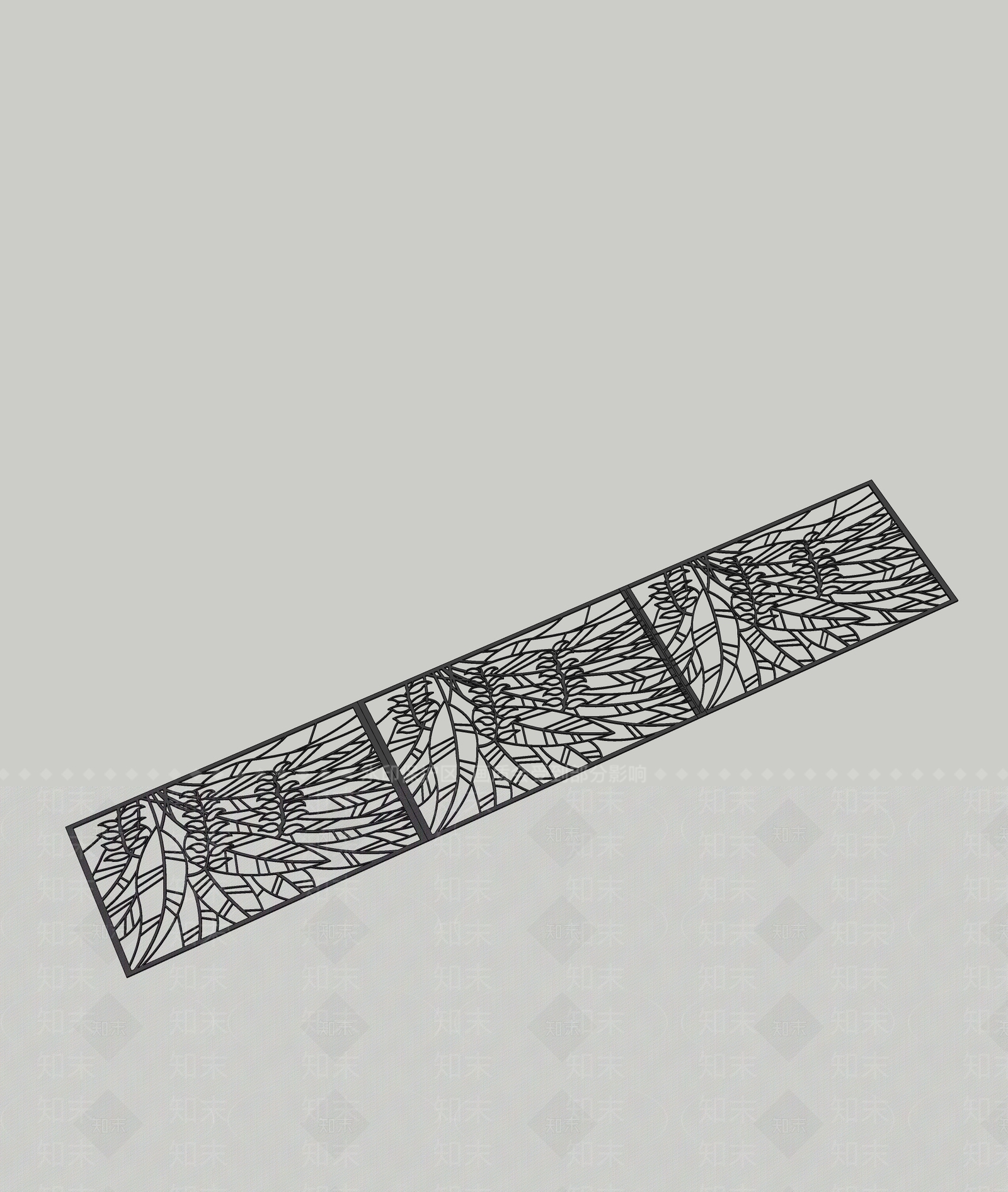 现代围栏护栏SU模型下载【ID:1193153935】