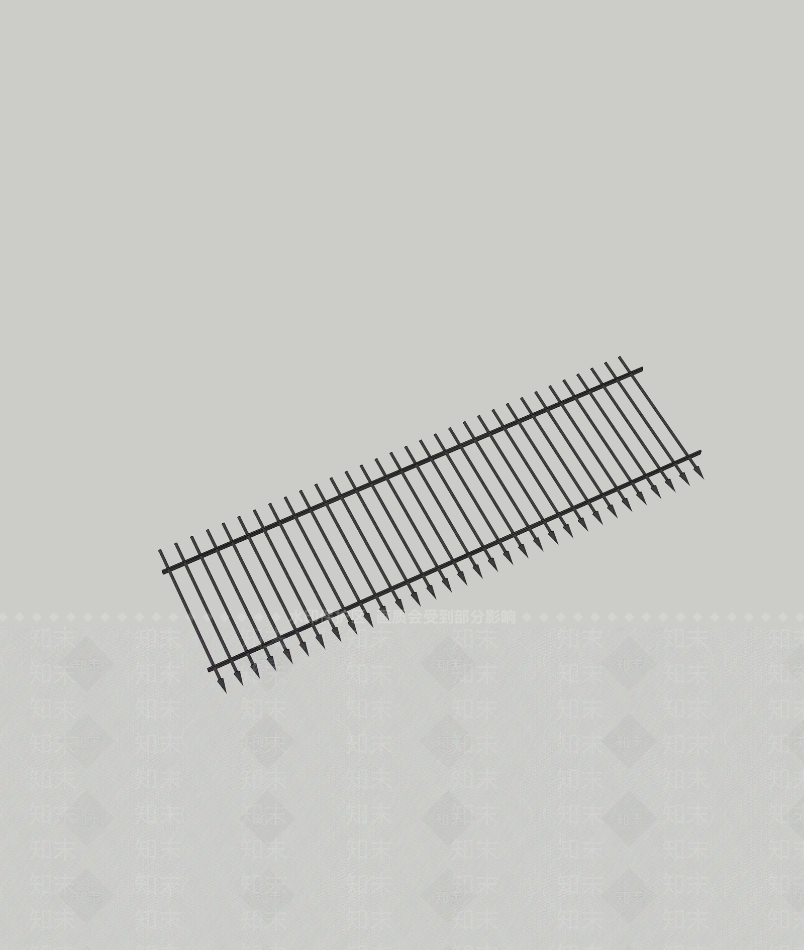 现代围栏护栏SU模型下载【ID:1193154161】