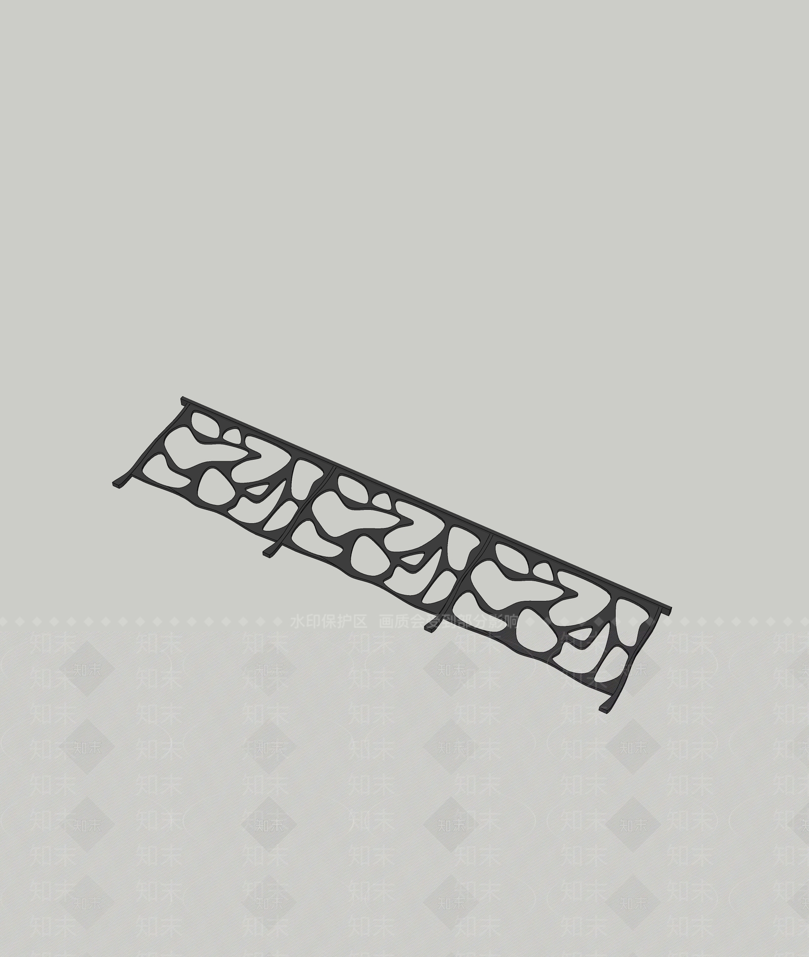 现代围栏护栏SU模型下载【ID:1193155043】
