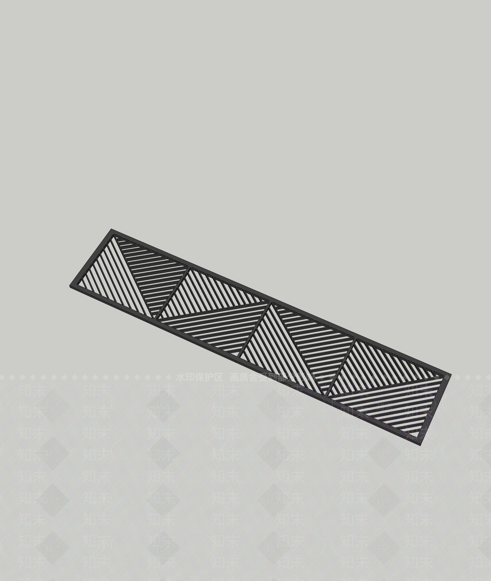 现代围栏护栏SU模型下载【ID:1193155208】