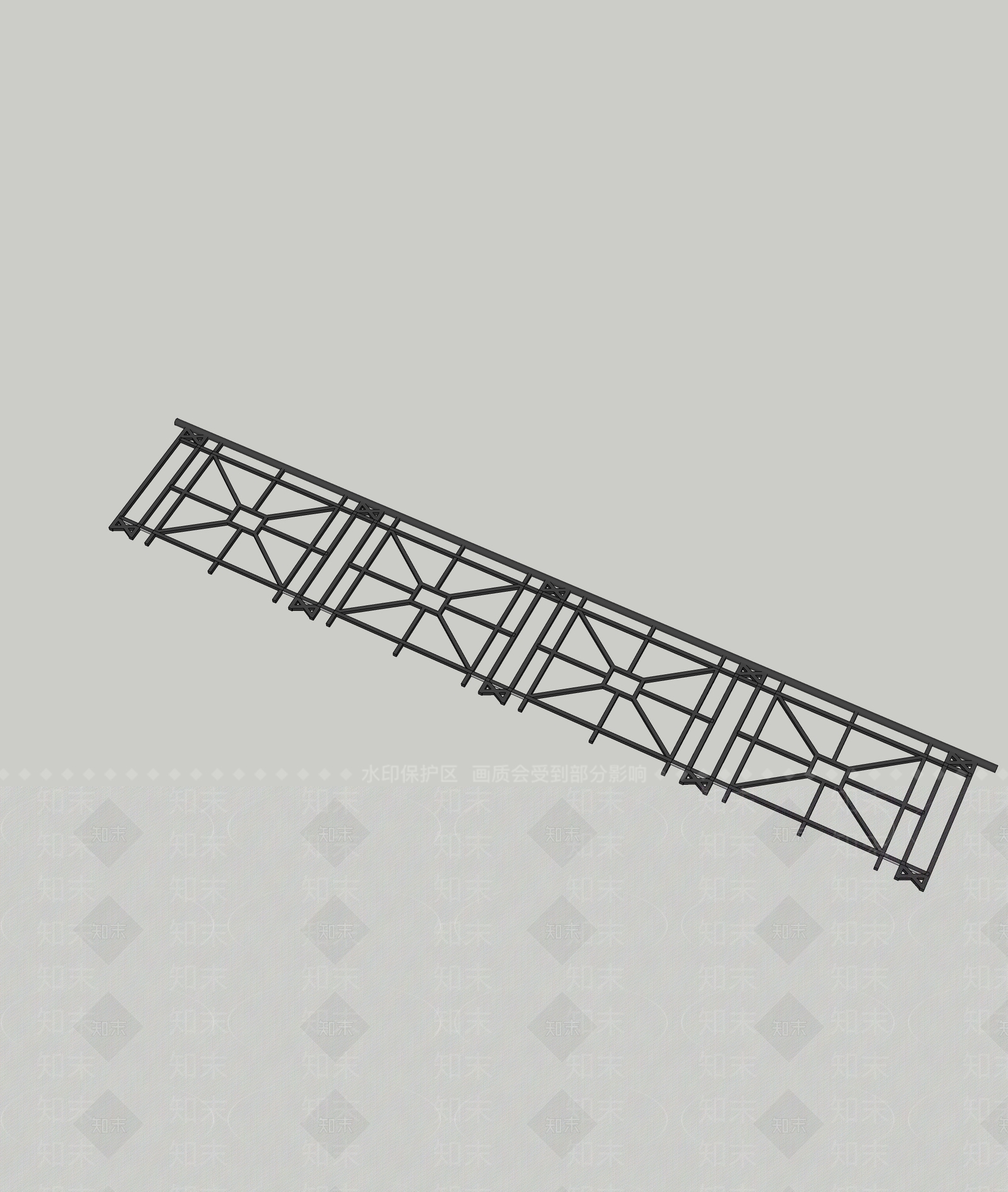 新中式现代围栏护栏SU模型下载【ID:1193157657】