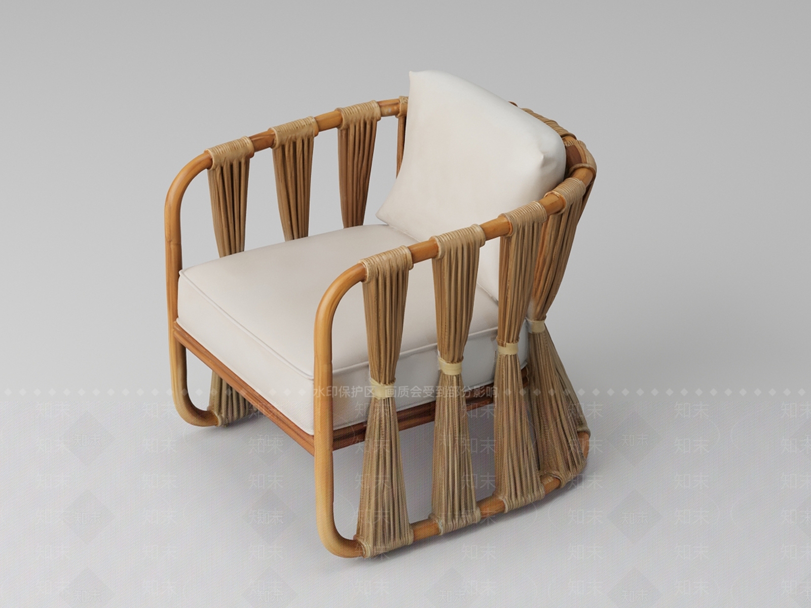 现代单人沙发3D模型下载【ID:1193159090】