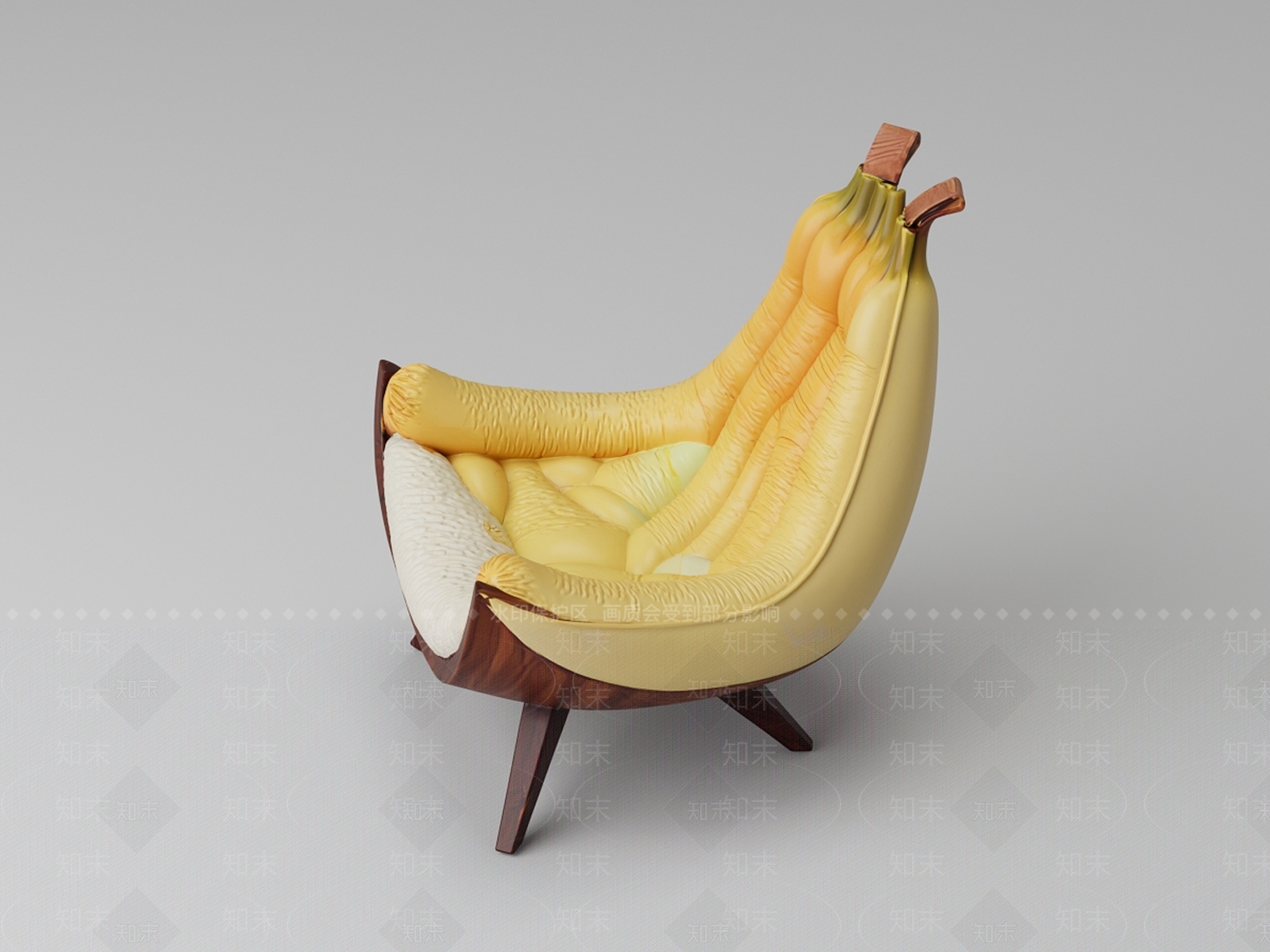 现代单人沙发3D模型下载【ID:1193159352】