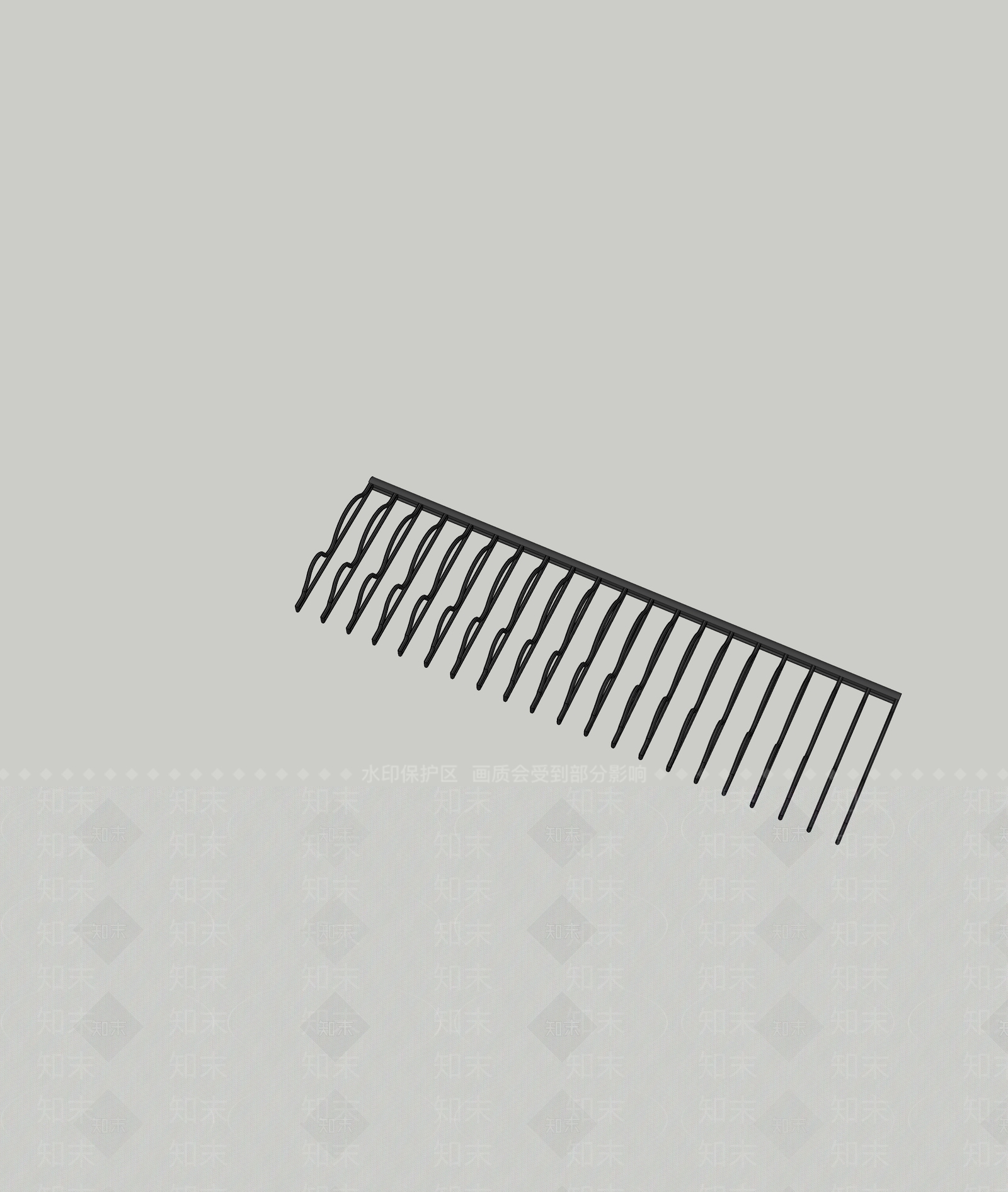 新中式围栏护栏SU模型下载【ID:1193159072】