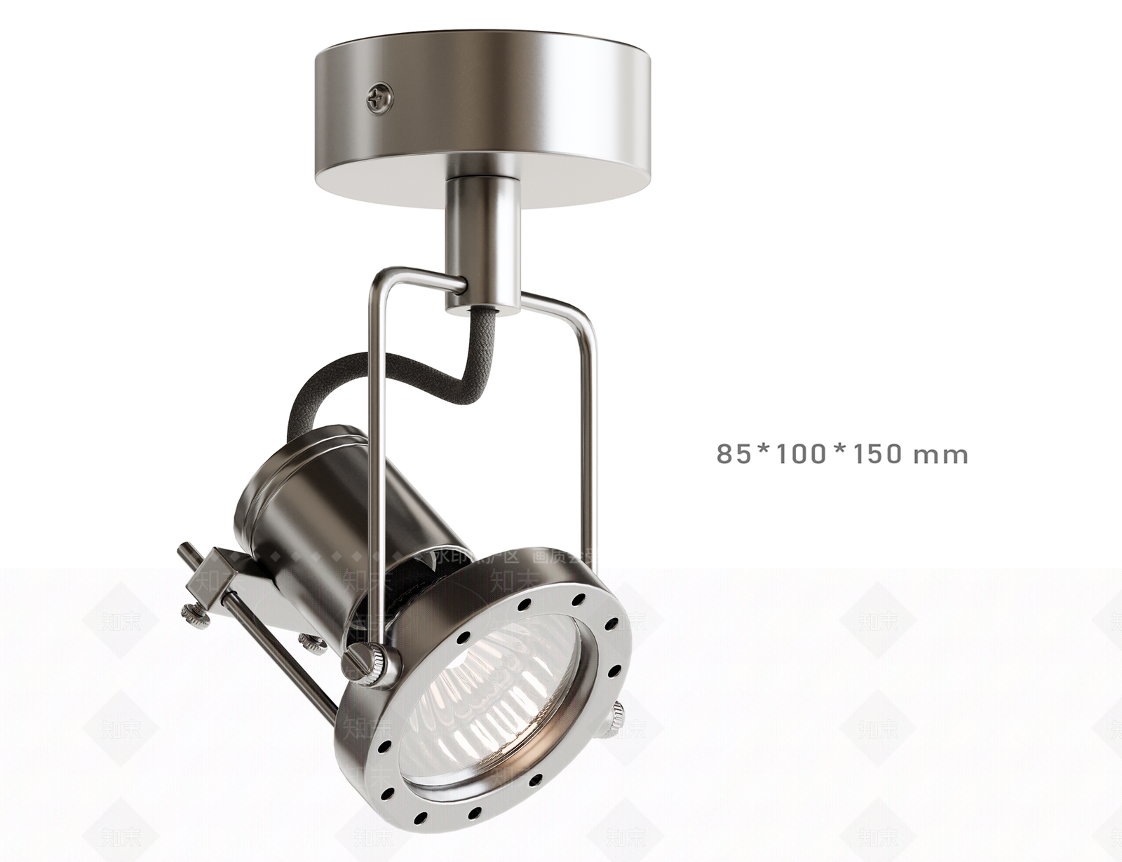 现代工业筒灯射灯SU模型下载【ID:1193161368】