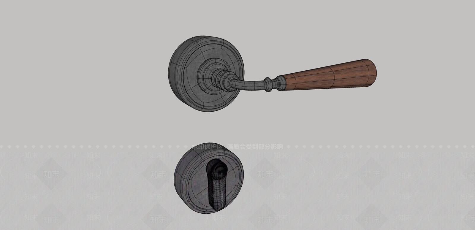 复古门把手SU模型下载【ID:1193166169】