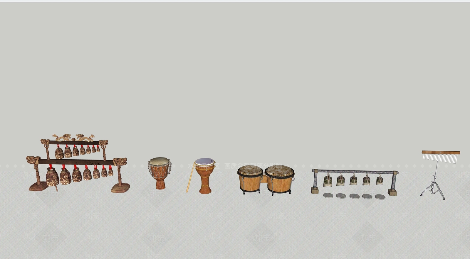 乐器SU模型下载【ID:1193174814】