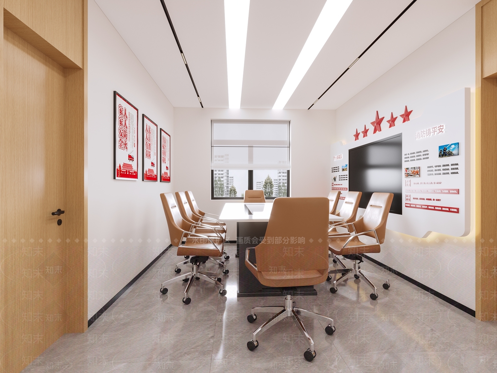 现代活动室3D模型下载【ID:1193175699】