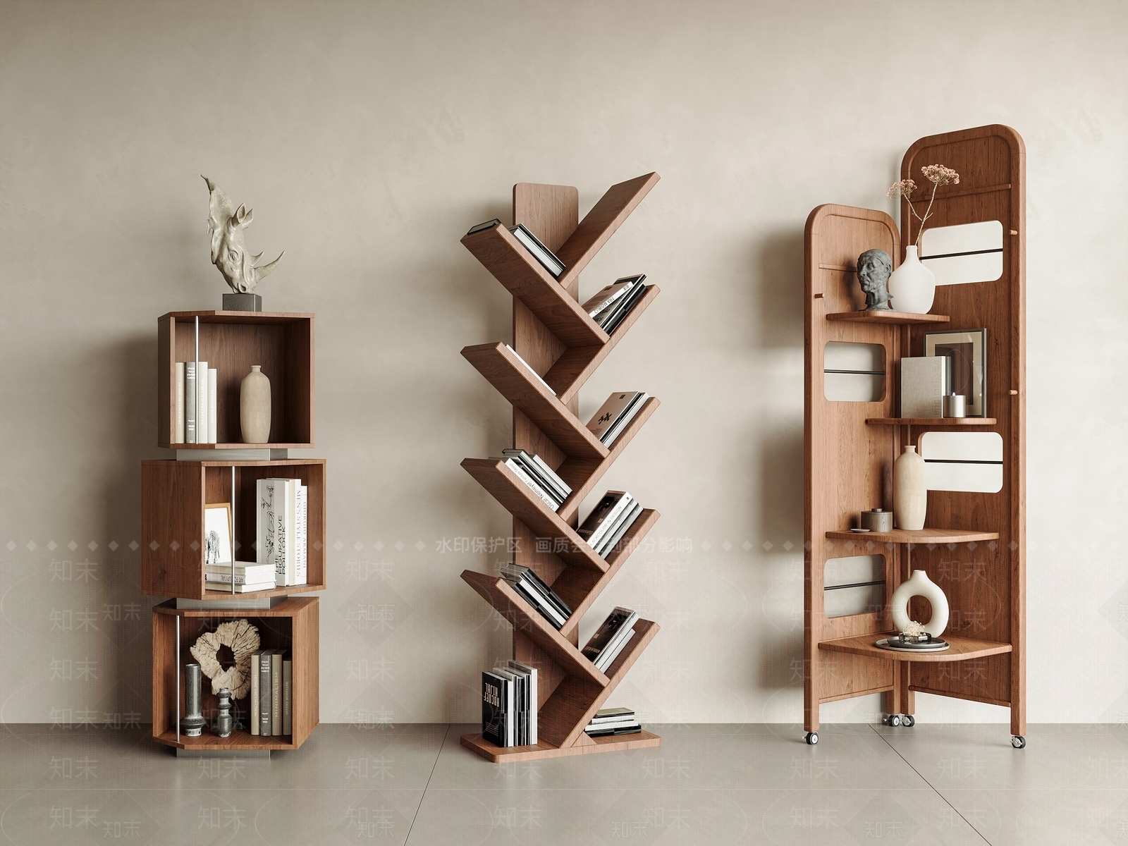 中古书架3D模型下载【ID:1193176443】