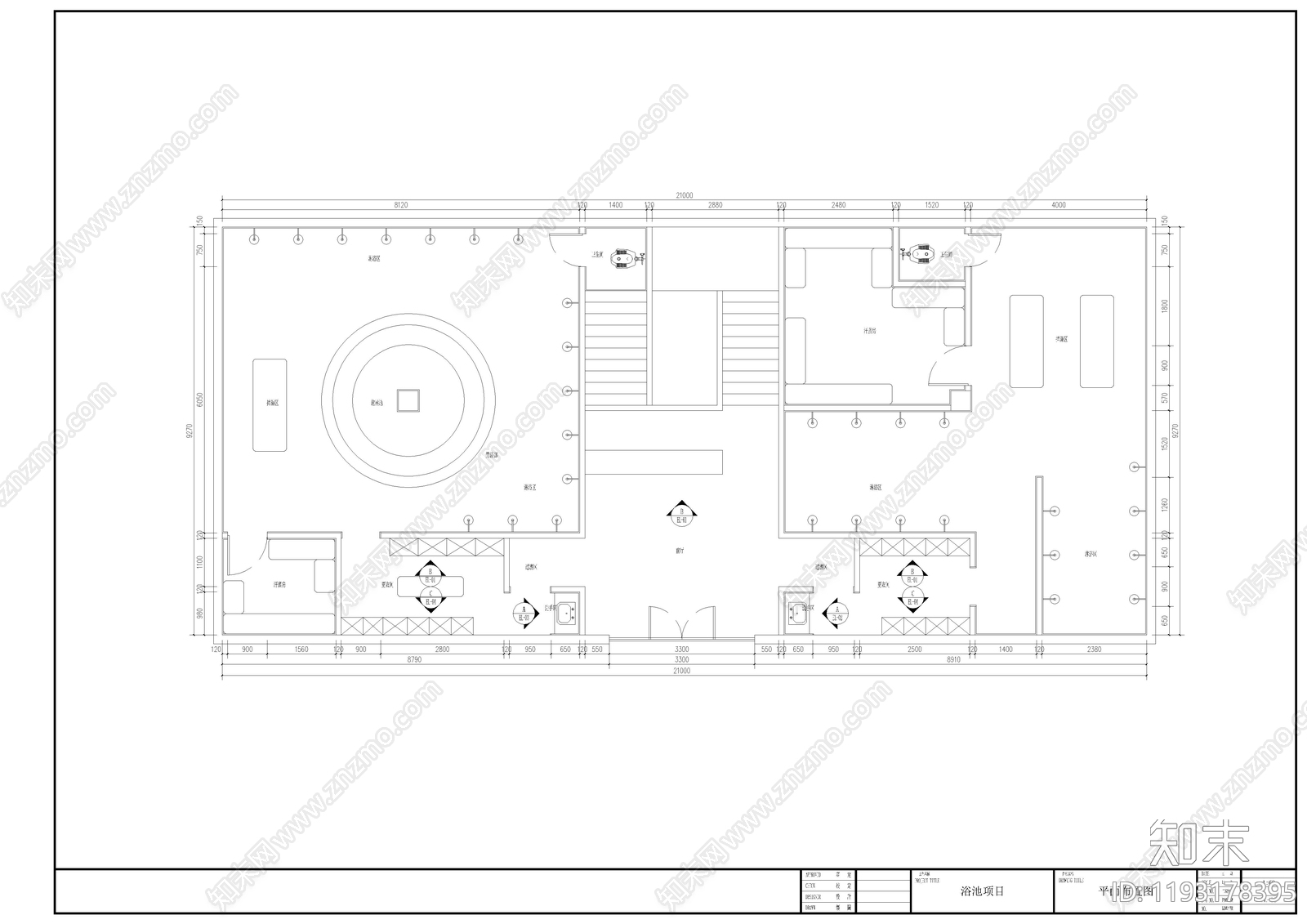 现代其他商业空间cad施工图下载【ID:1193178395】