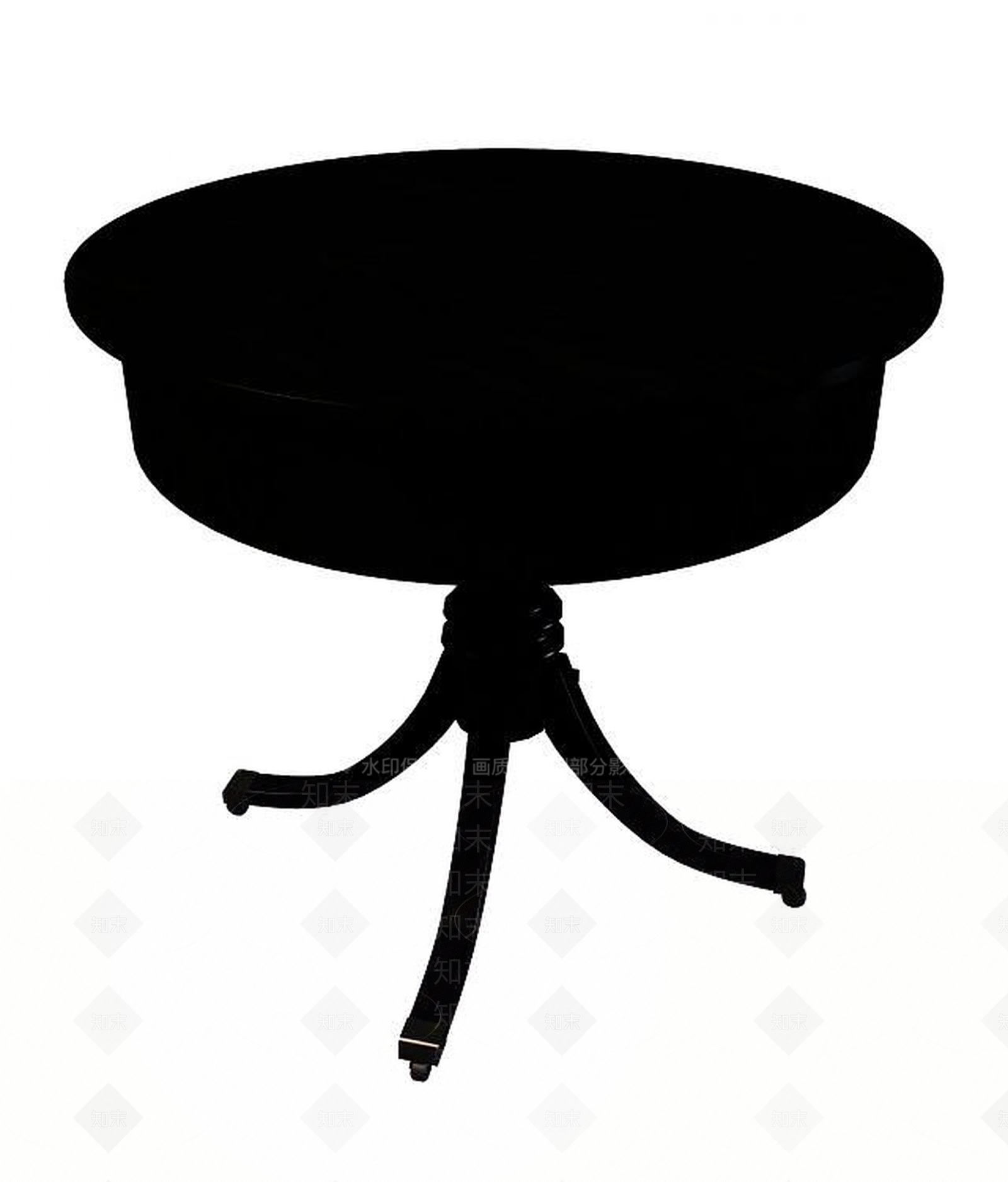 现代客厅圆几3D模型下载【ID:1193178903】