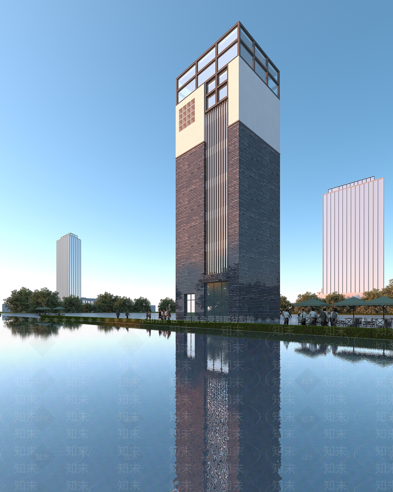 新中式塔楼3D模型下载【ID:1193179059】