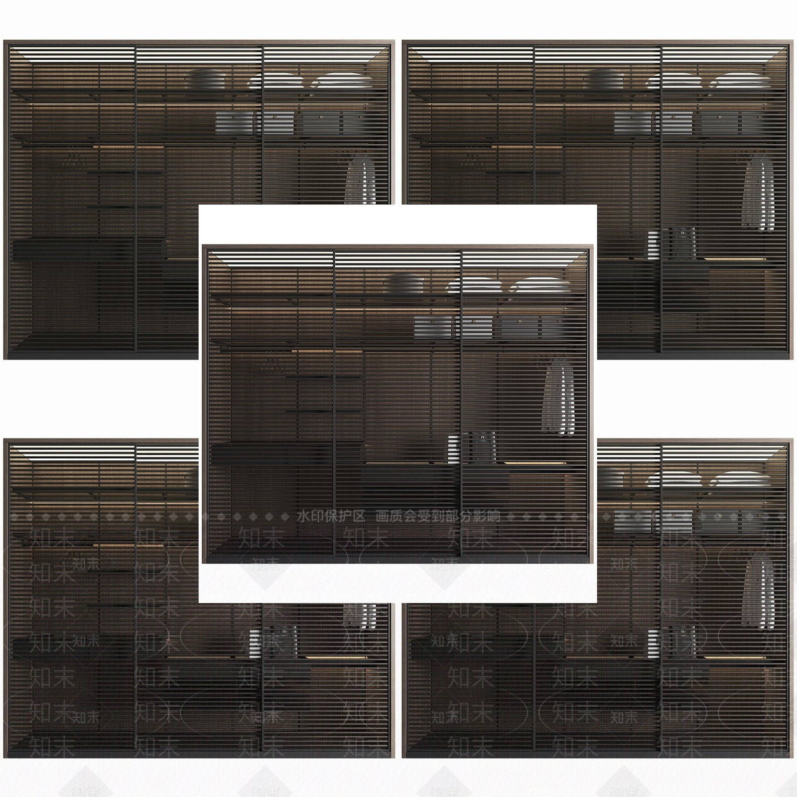 现代衣柜3D模型下载【ID:1193189558】