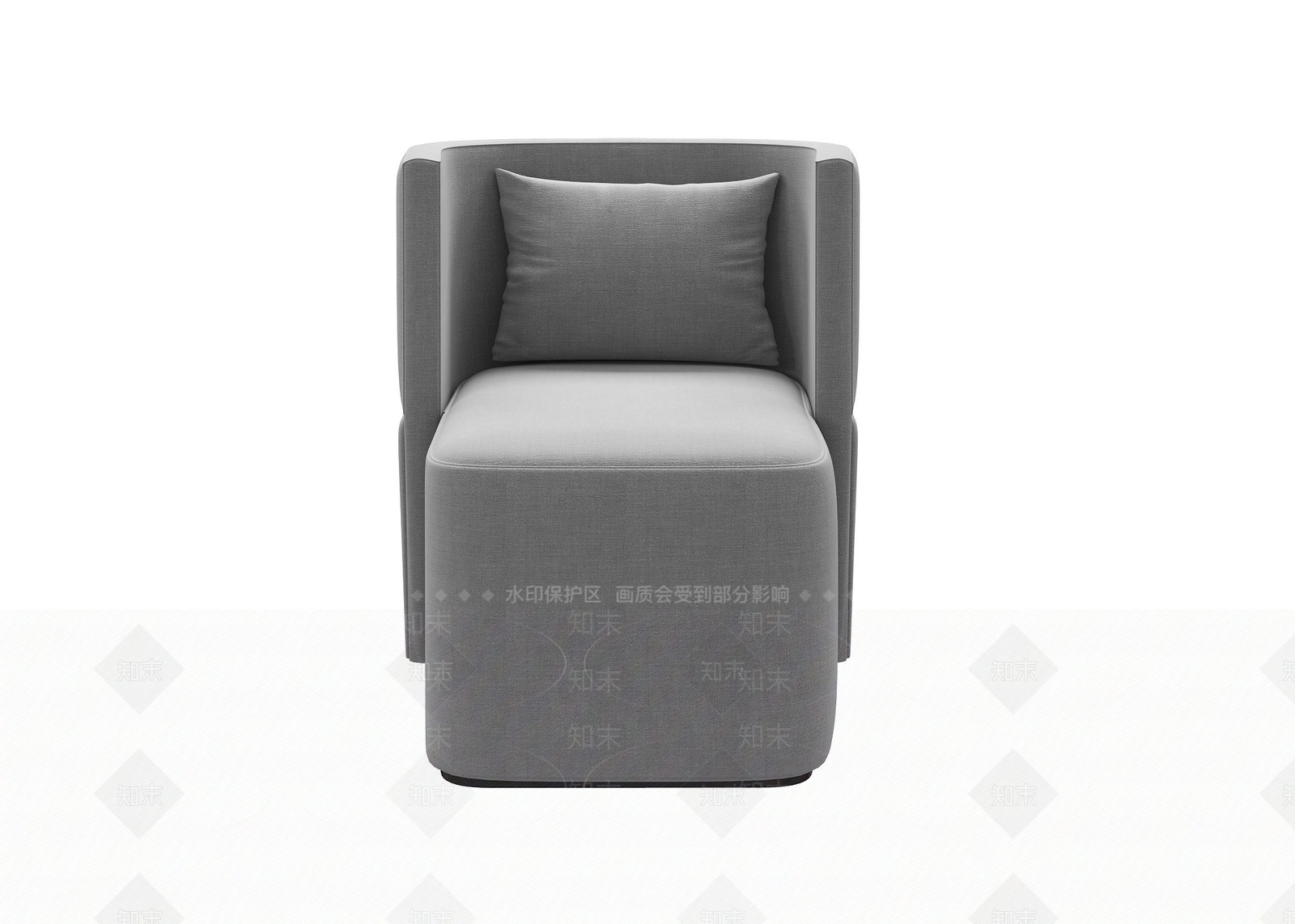 现代单人沙发3D模型下载【ID:1193184622】