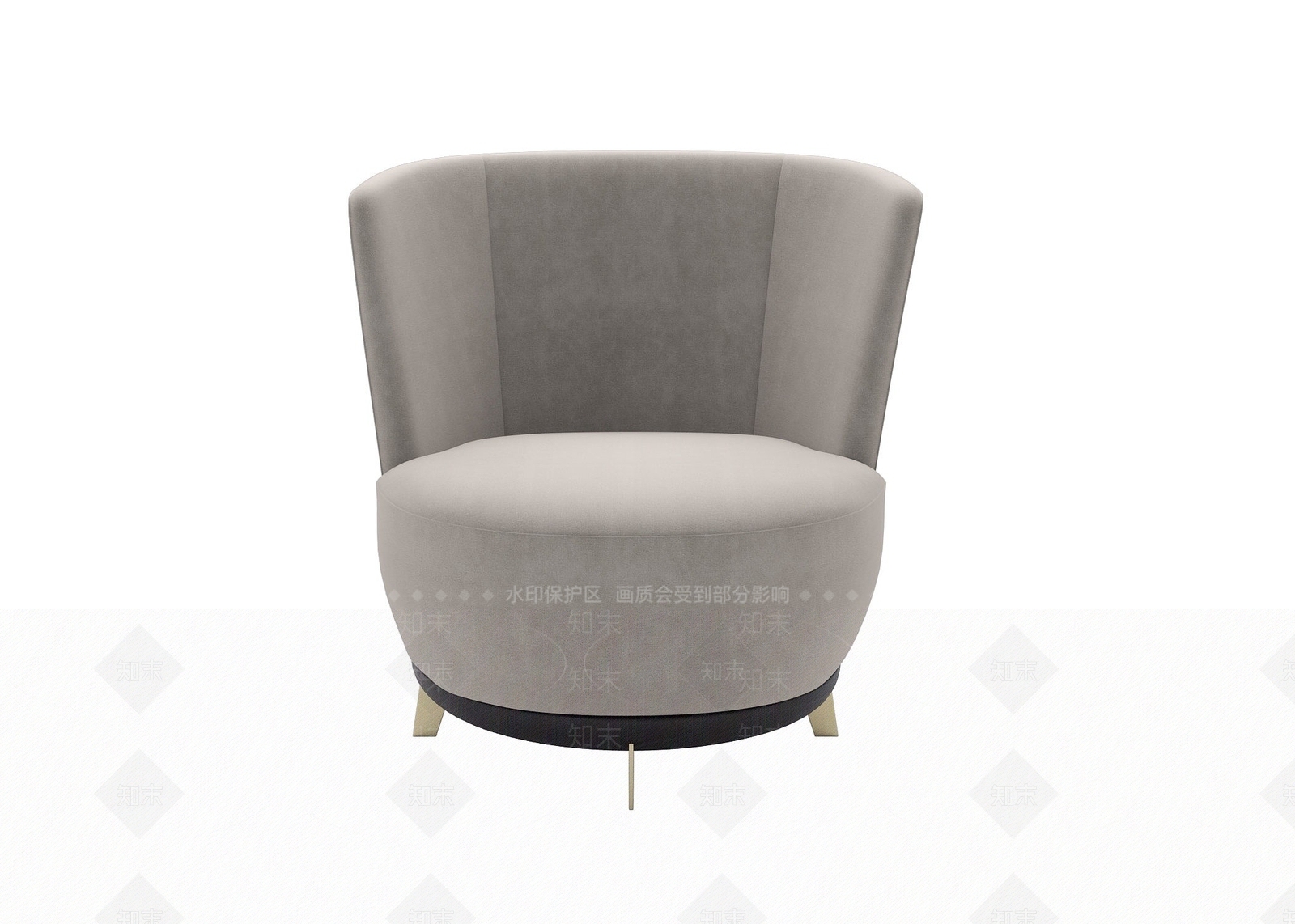 现代单人沙发3D模型下载【ID:1193184754】