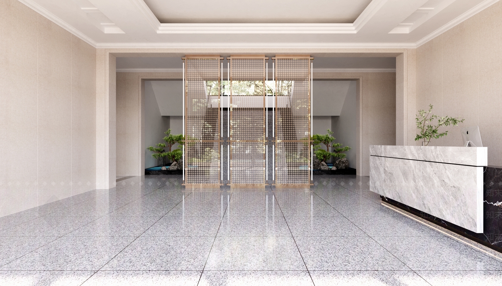 现代党建室3D模型下载【ID:1193186597】