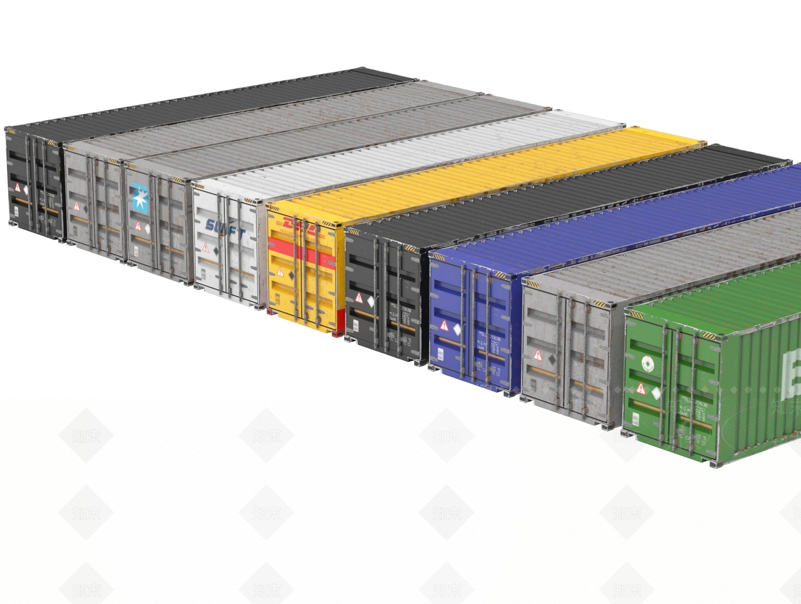集装箱SU模型下载【ID:1193188965】