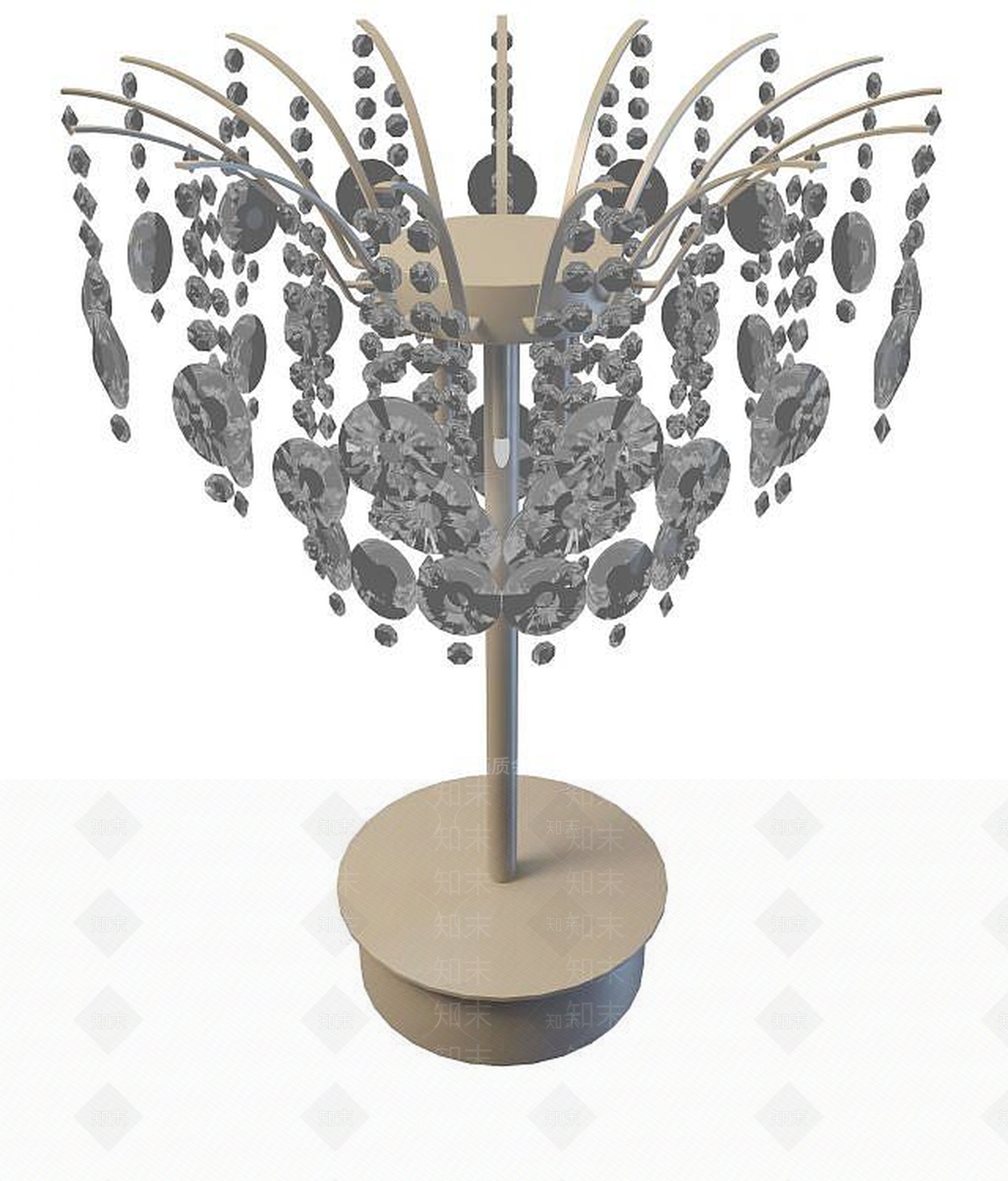 欧式古典欧式落地灯3D模型下载【ID:1193190719】