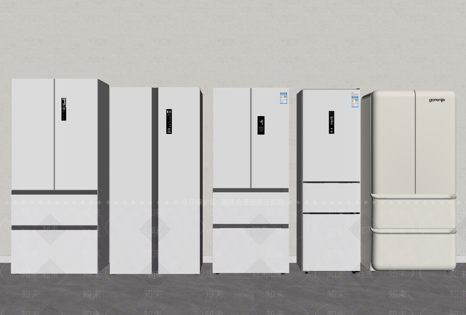 冰箱SU模型下载【ID:1193191506】