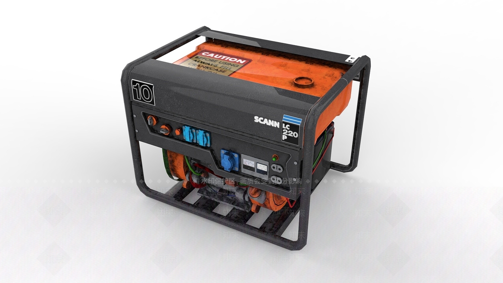 现代迷你发电机3D模型下载【ID:1193195620】