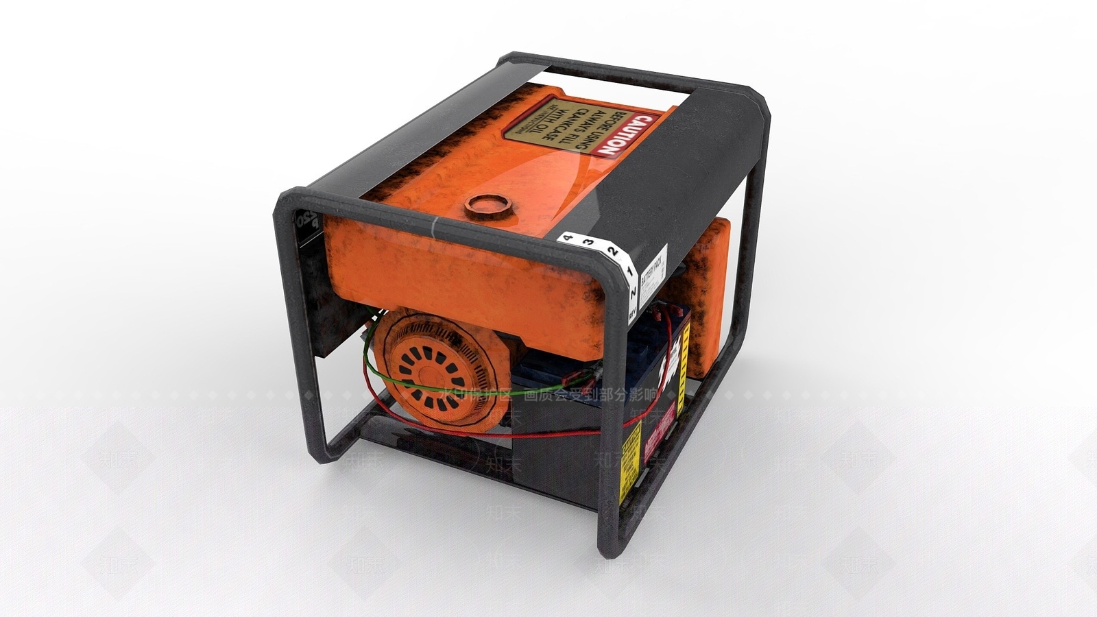 现代商展器材3D模型渲染效果图
