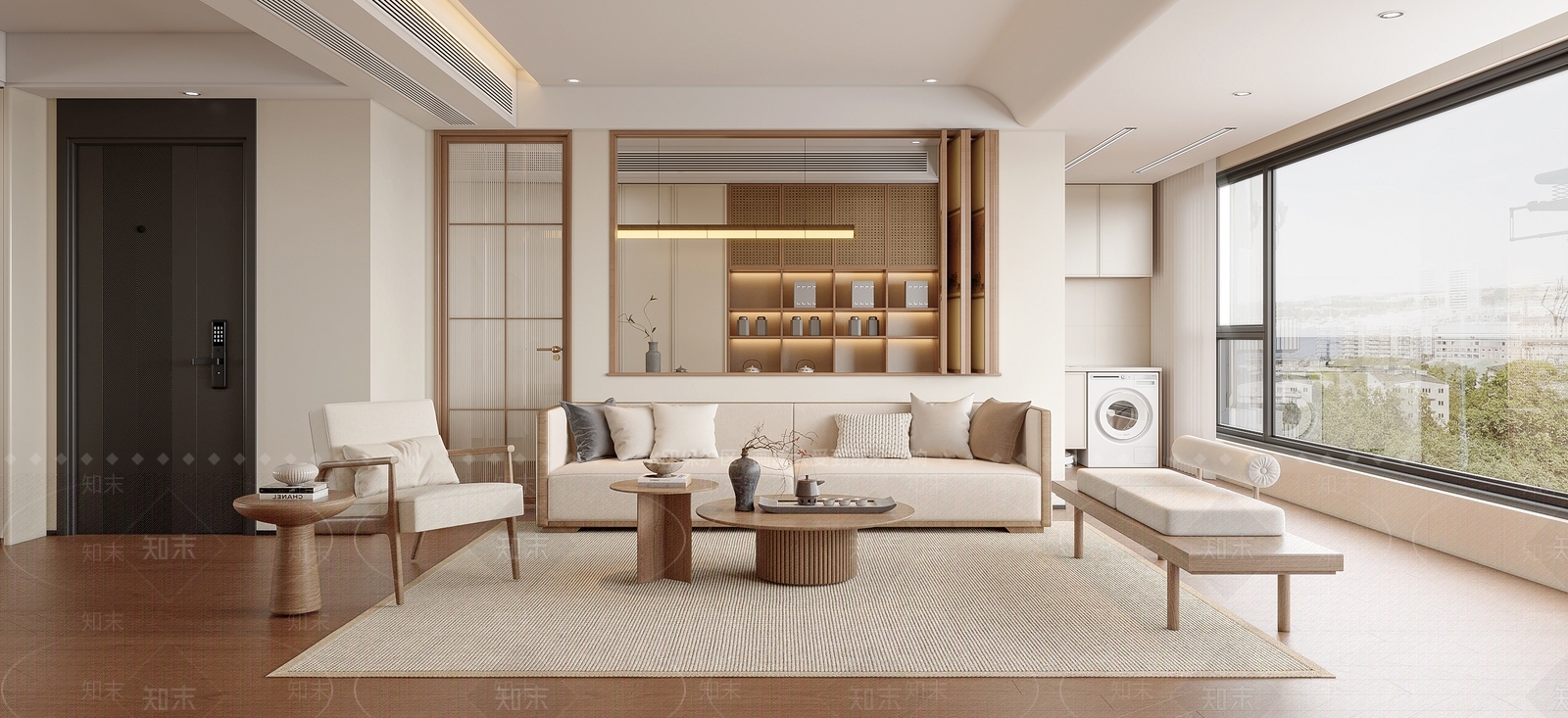 禅意玄关3D模型下载【ID:1215121128】