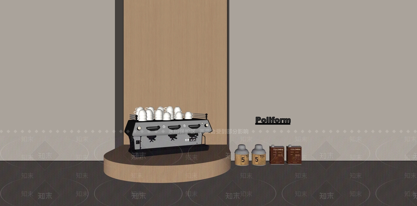 咖啡机SU模型下载【ID:1193208202】