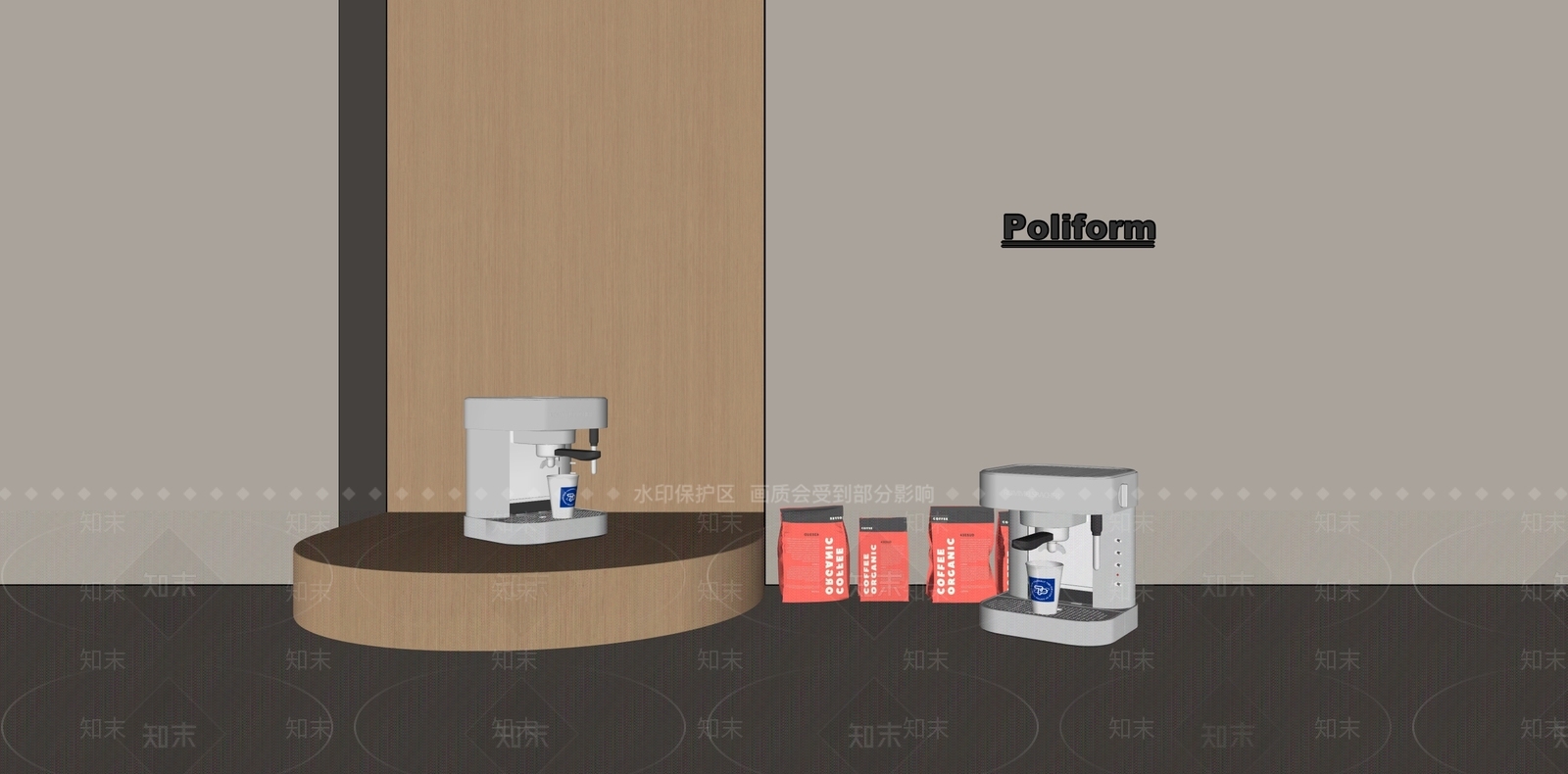 咖啡机SU模型下载【ID:1193208237】