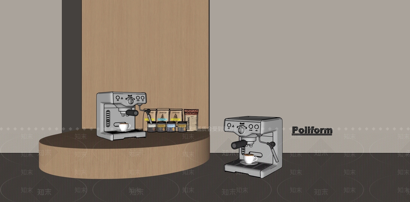 咖啡机SU模型下载【ID:1193208364】
