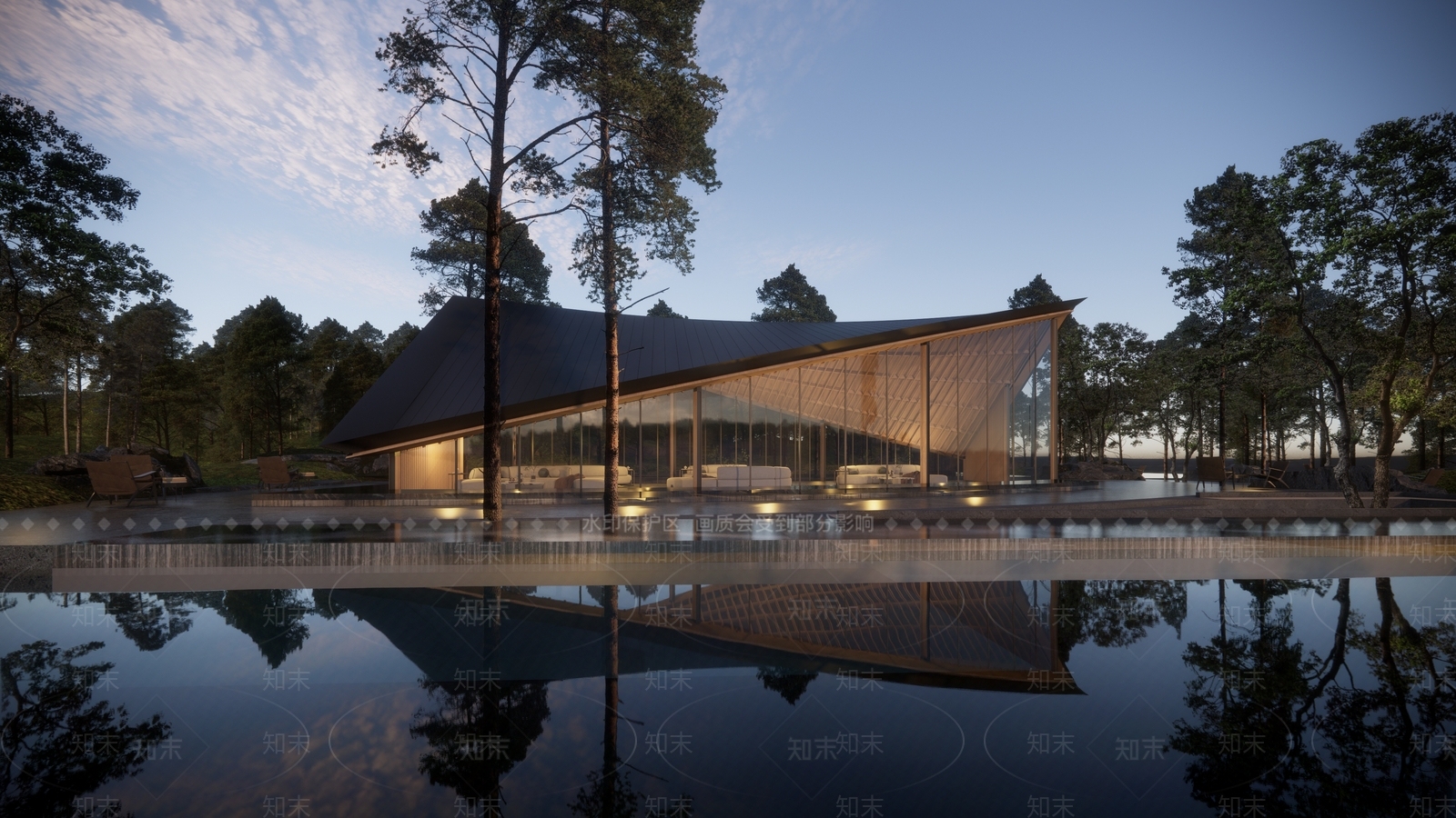 现代树屋SU模型下载【ID:1193211665】