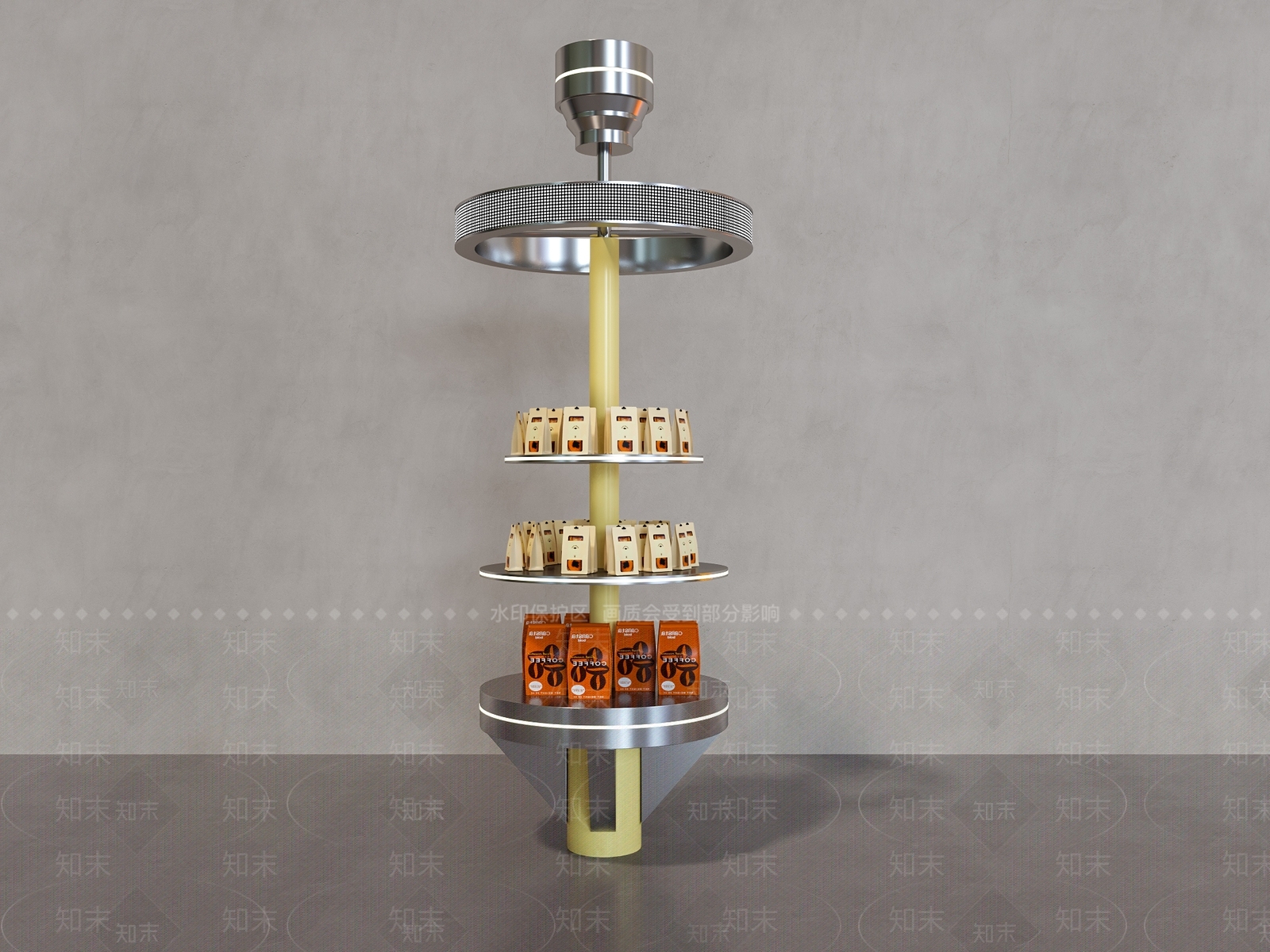 现代礼品堆头3D模型下载【ID:1193212947】