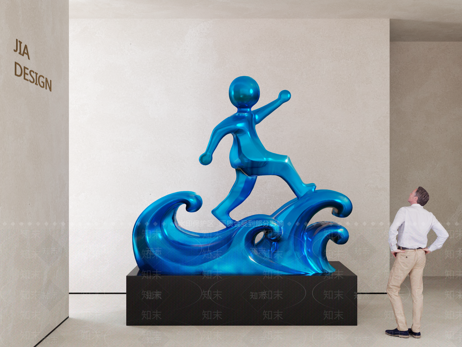 现代景观雕塑3D模型下载【ID:1193213083】