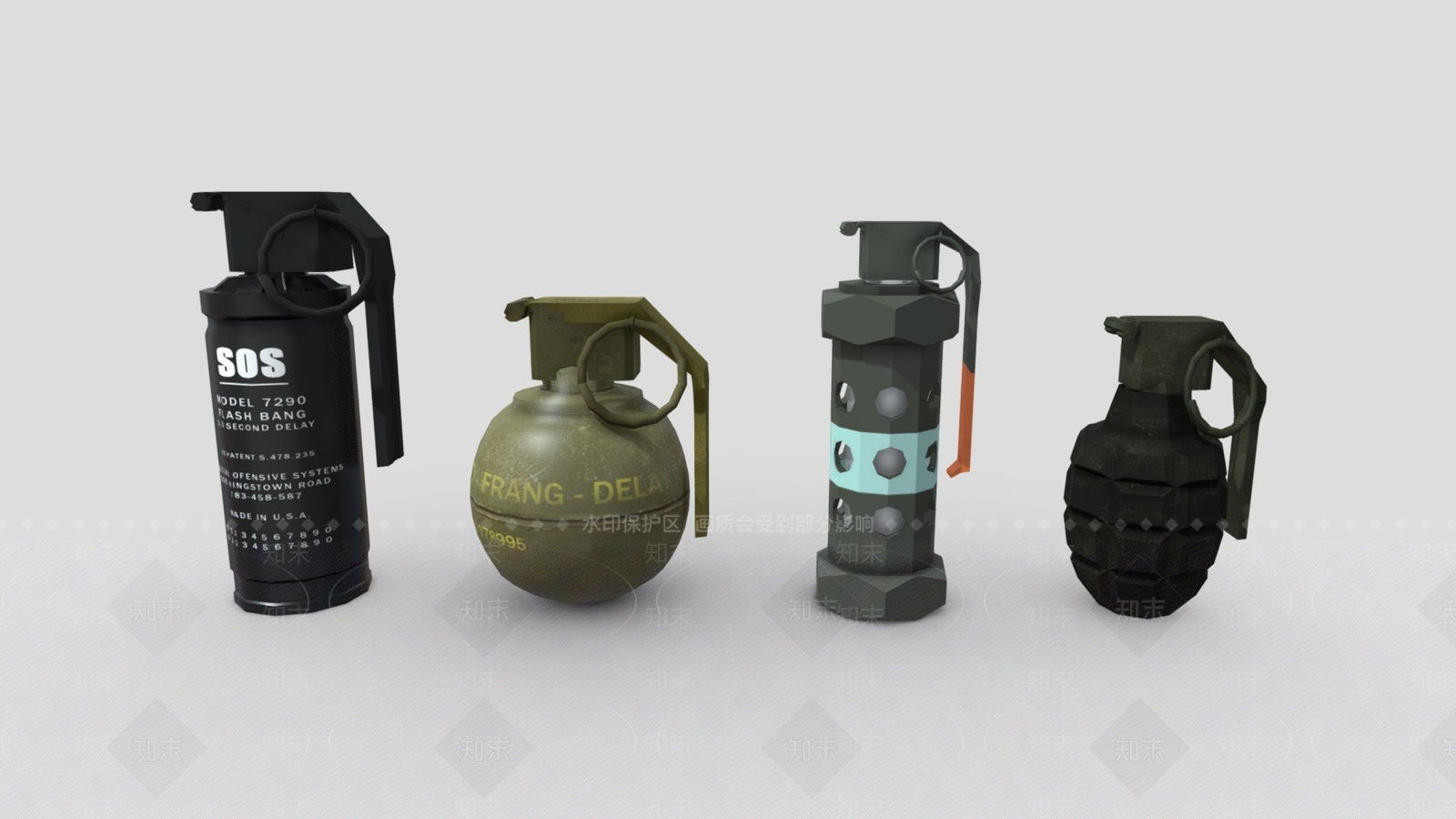军事器材3D模型下载【ID:1193214758】