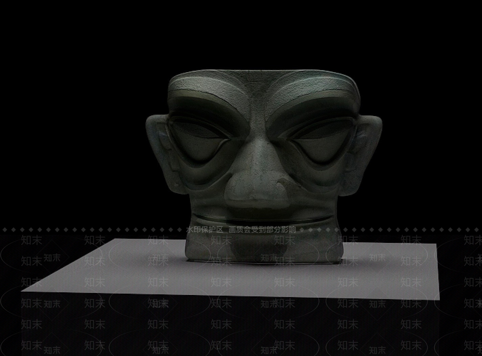 现代三星堆面具3D模型下载【ID:1193221249】