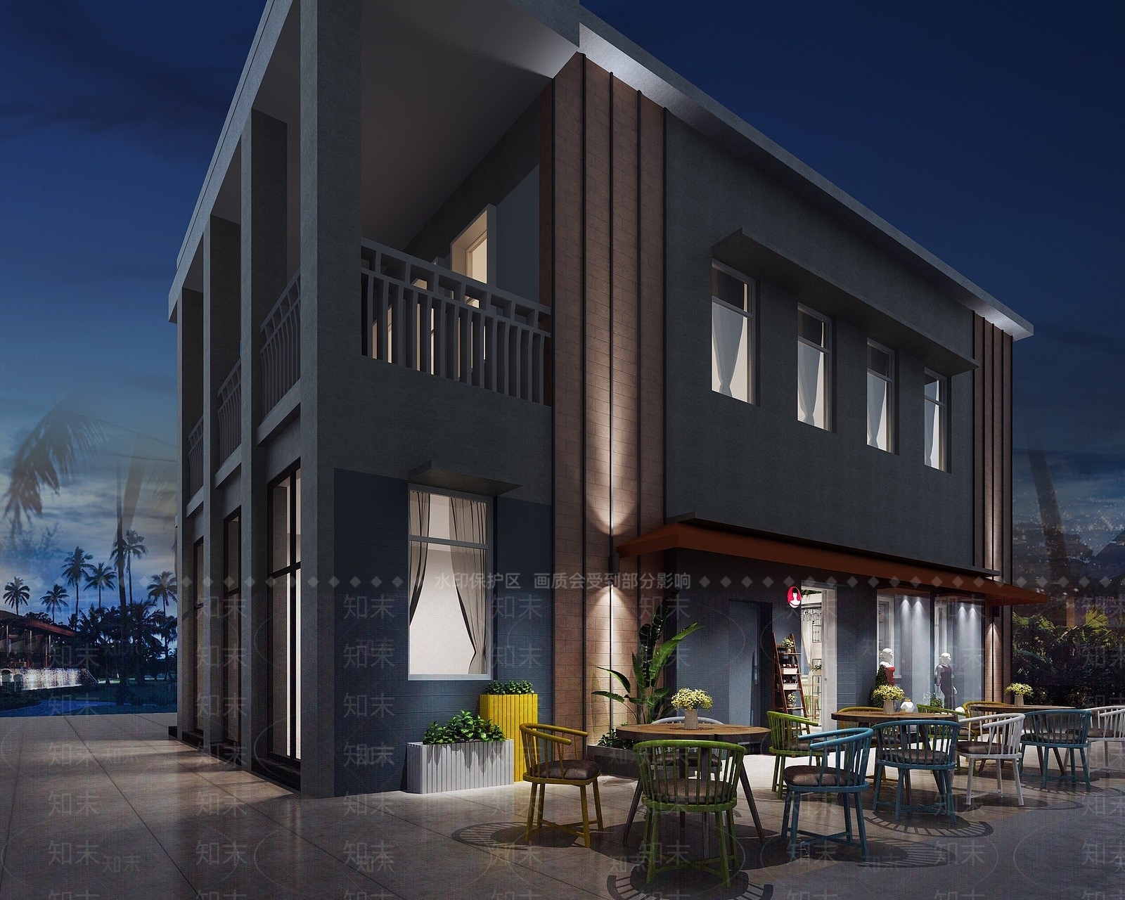 现代建筑3D模型下载【ID:1193223023】