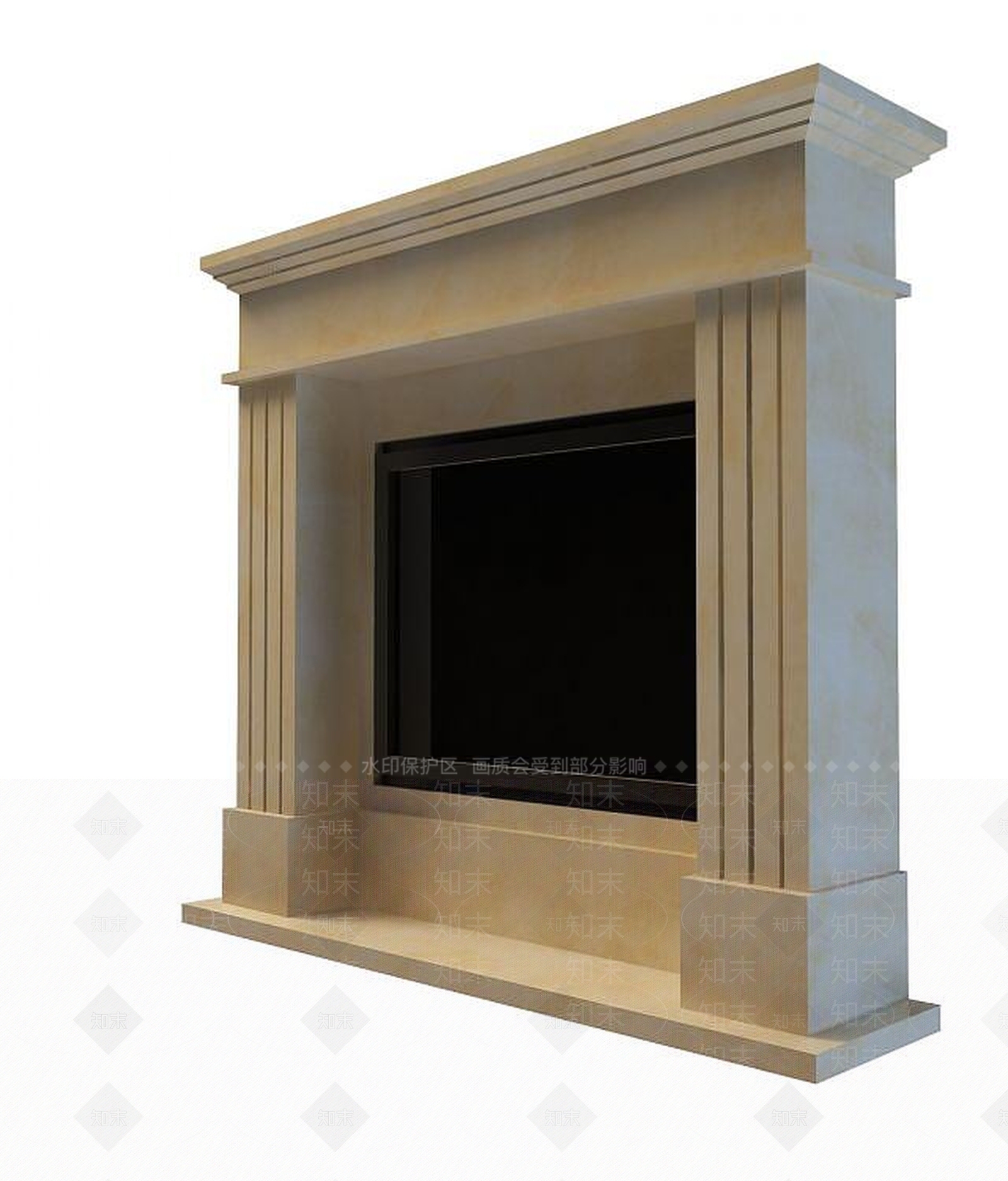 现代壁炉3D模型下载【ID:1193223128】