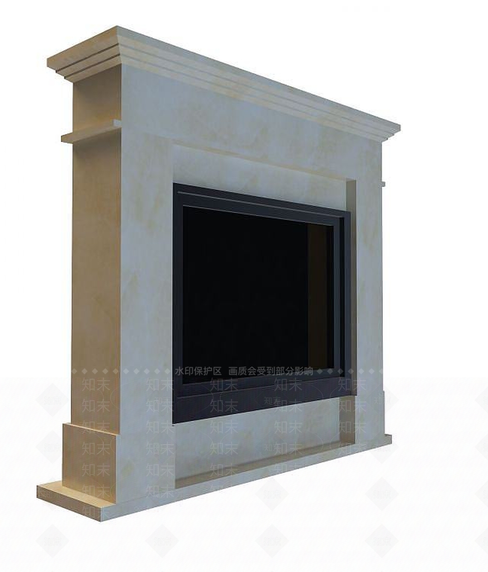 现代壁炉3D模型下载【ID:1193223128】