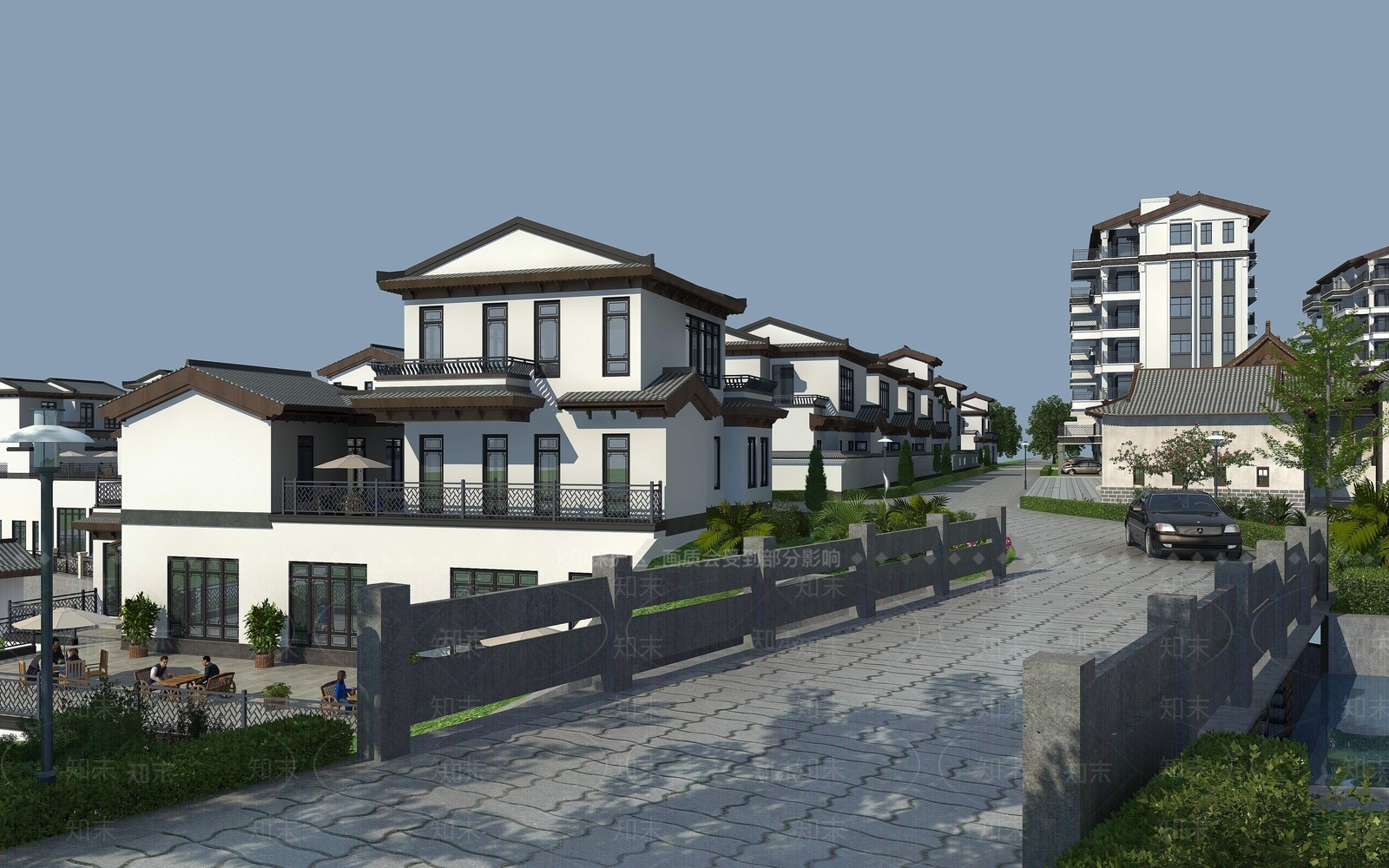 中式别墅3D模型下载【ID:1193225072】
