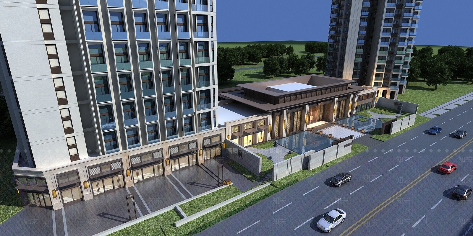 新古典商业会所3D模型下载【ID:1193225528】